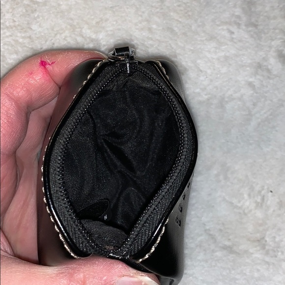 Bobbi Brown Black Leather Coin Purse - Lined - Picture 5 of 8